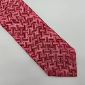 Vineyard Vines Exclusive DTZ Design 100% Silk Red Necktie - Made in USA